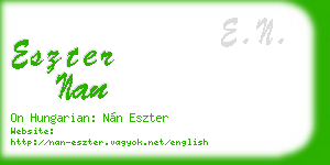 eszter nan business card